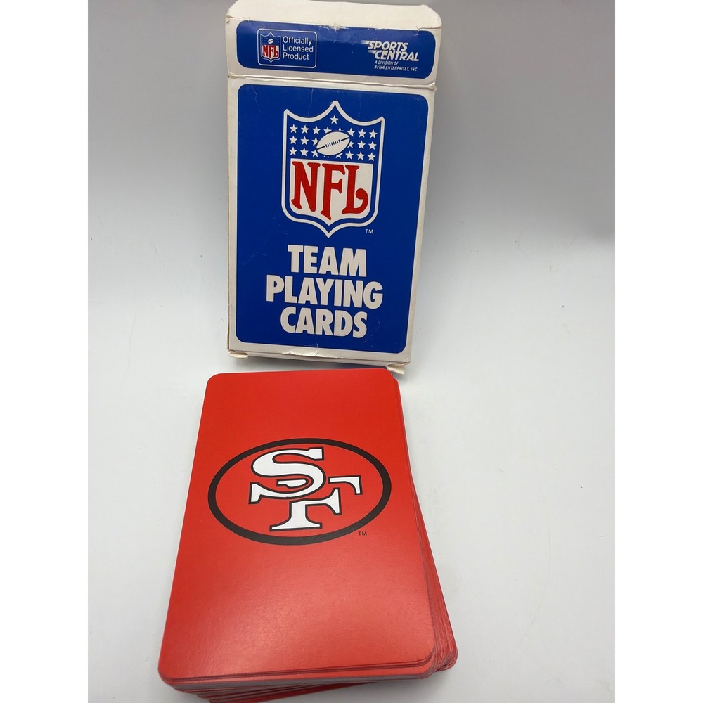 Vintage NFL San Francisco 49ers Playing Cards Sports Central Aviva 50126